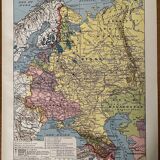 Old map of the USSR from 1928