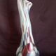 Handmade glass paste vase, mouth blown, Murano type