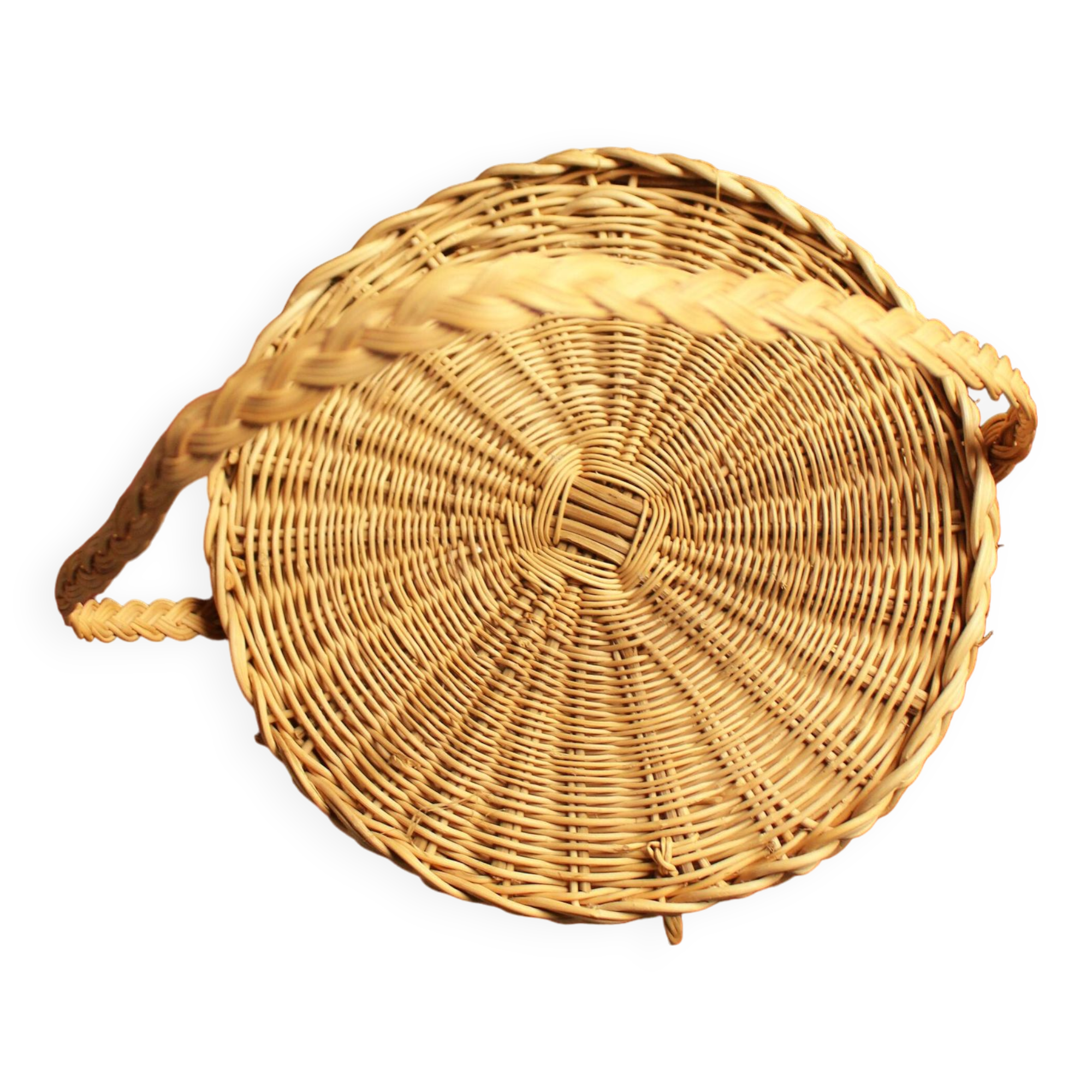 Panier De Pêche Vintage En Osier - Rouge/vert Rayé - Pêche à La Mouche - US