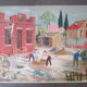 Old school pedagogical poster-the construction site