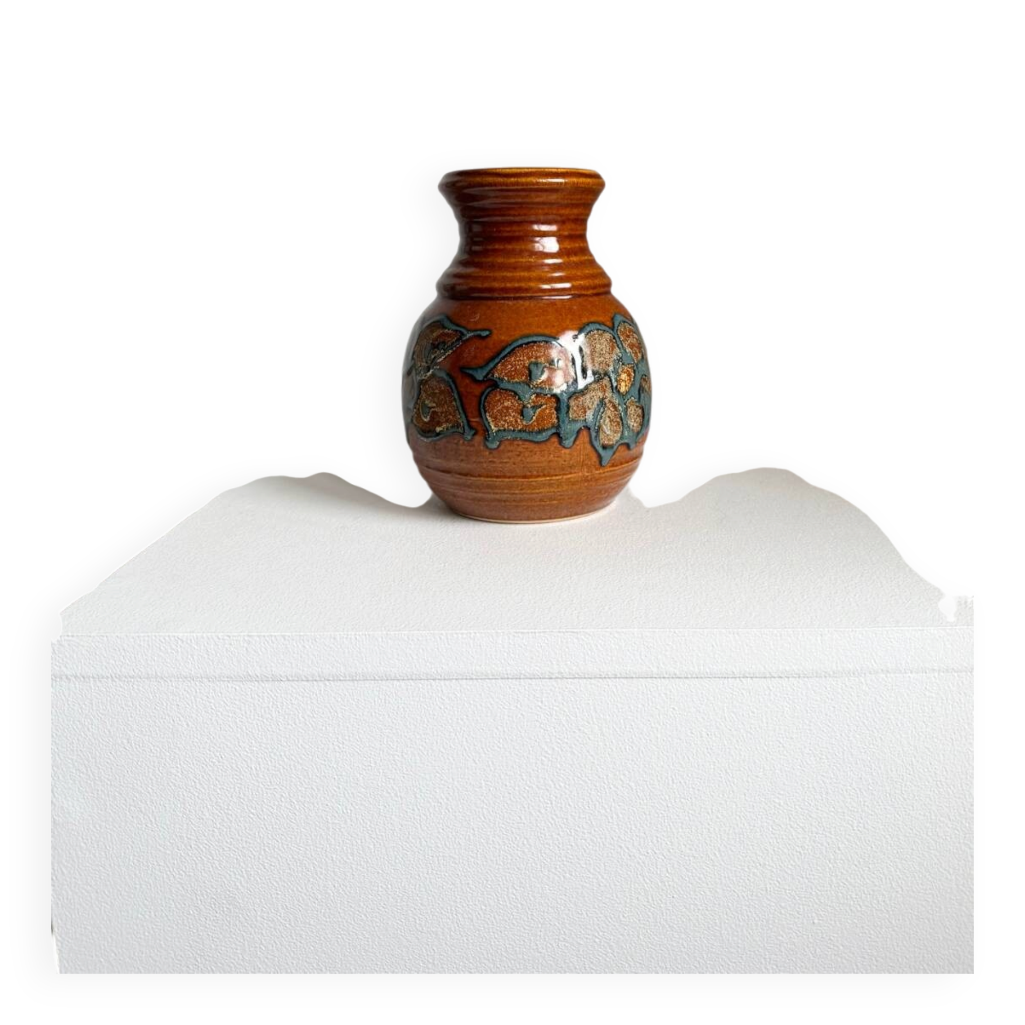 Vintage Mid Century Modern handmade Scheurich ceramic vase