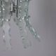 Vintage 70's worked glass chandelier design zeroquattro