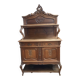 Antique oak sideboard, Louis XV rococo style, late 19th century.