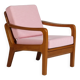 Danish Vintage Teak Easy Chair Armchair by Juul Kristensen - 1970s
