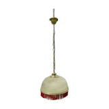 Bistro fringe pendant light, solid brass billiard table