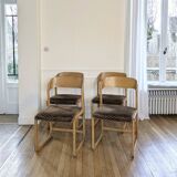 4 Baumann "Sleigh" chairs