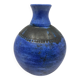 Jacques Blin vase in blue ceramic, France, Mid Century Design