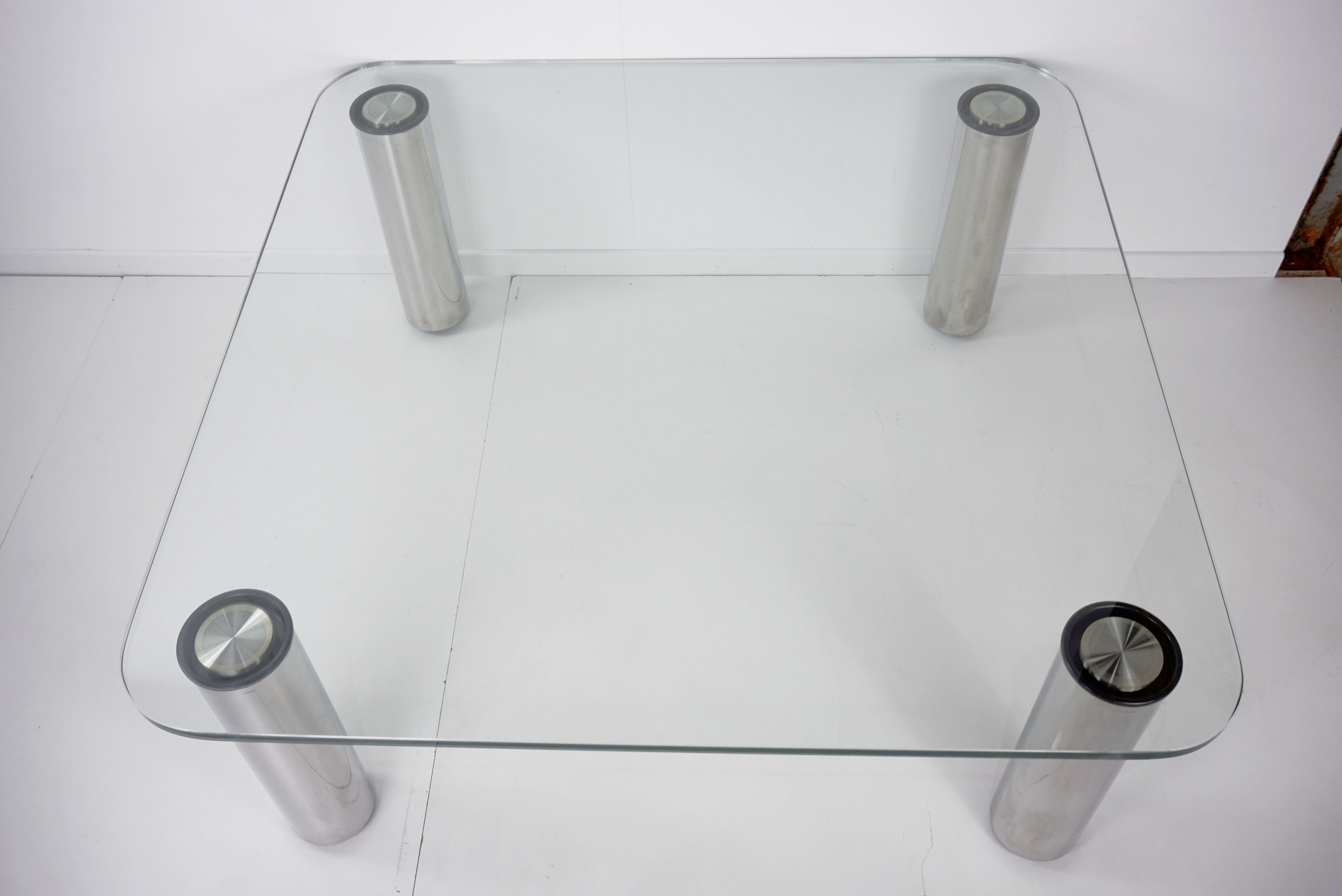 Marcuso Italian design bass table Marco Zanuso for Zanotta