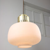 Mid-century Opaline Pendant Lamp