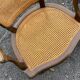 Paire de fauteuils cannés de style Louis XV