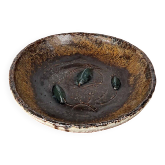 Danish Scandinavian bowl from the mid-century by Clara Helmich, 1960s.