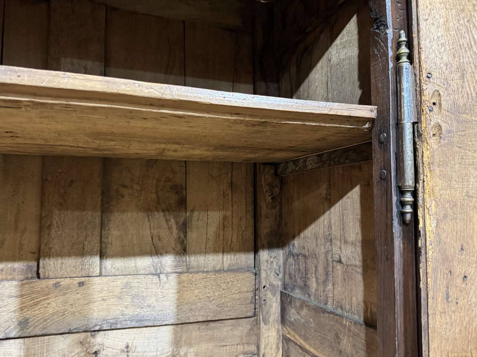18th-century oak wardrobe