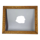 Old frame original gilded stucco wood 58x46 foliage 50x38 cm SB