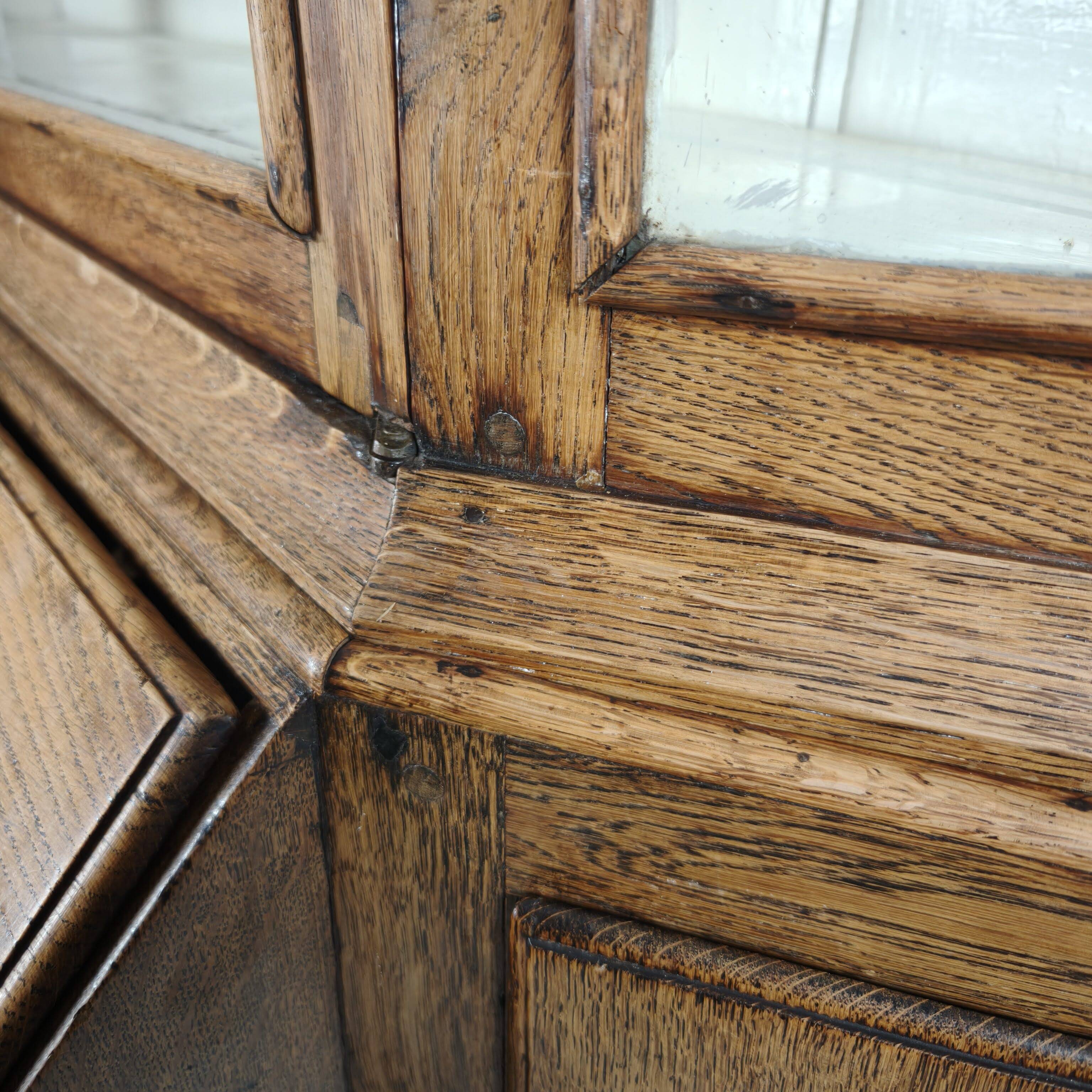 Dutch Oak Bureau Bookcase, 18th Century