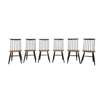 Set of 6 Fanett chairs from Tapiovaara 1970