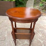 Oval cherry pedestal table