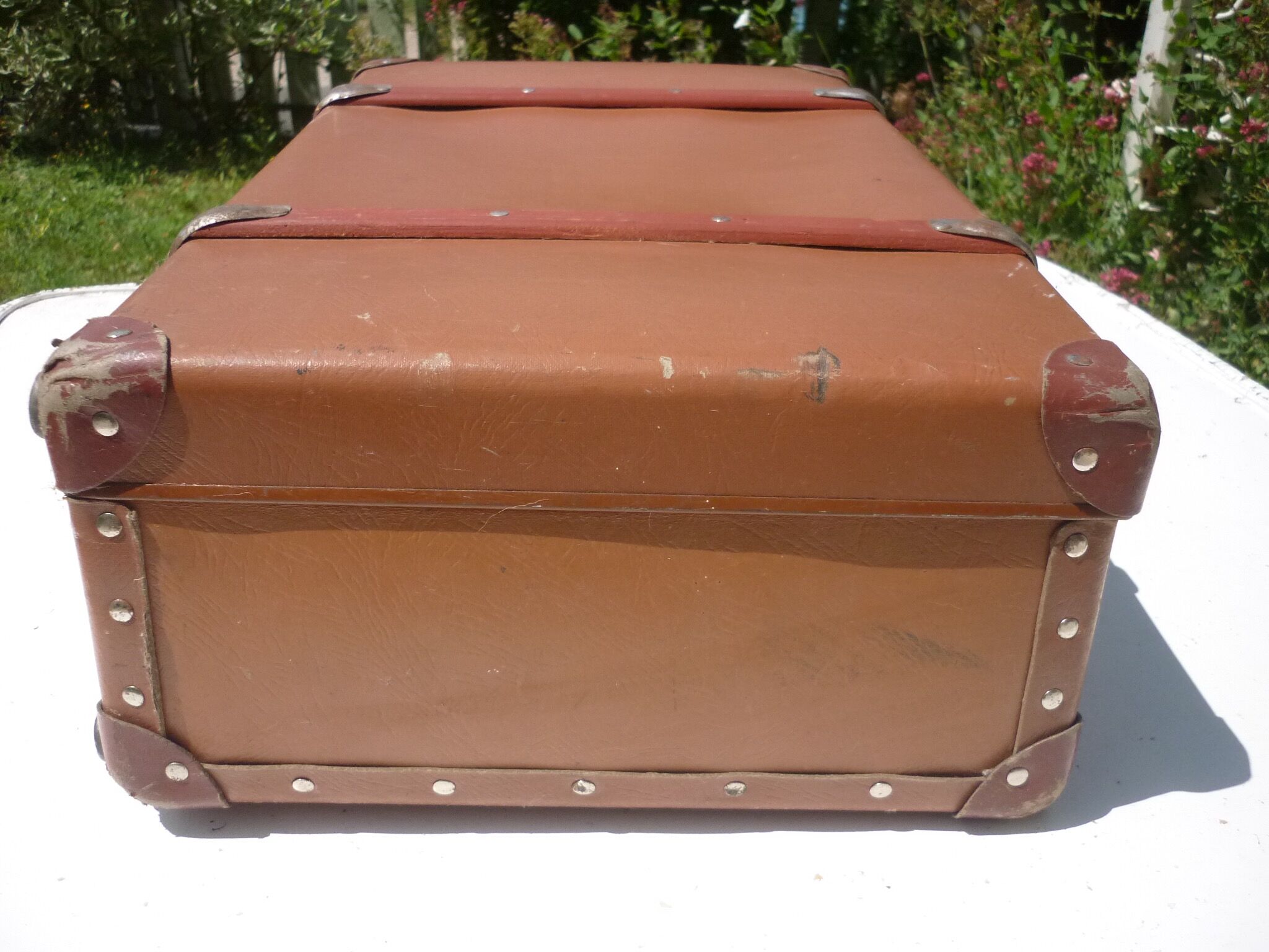 Old suitcase of 50-60 years