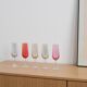 Set of coloured wine glasses, 1960s, made in Czechoslovakia