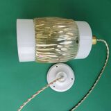 Vintage glass hanging lamp