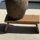 Small low bench in old teak from Indonesia H16 L39