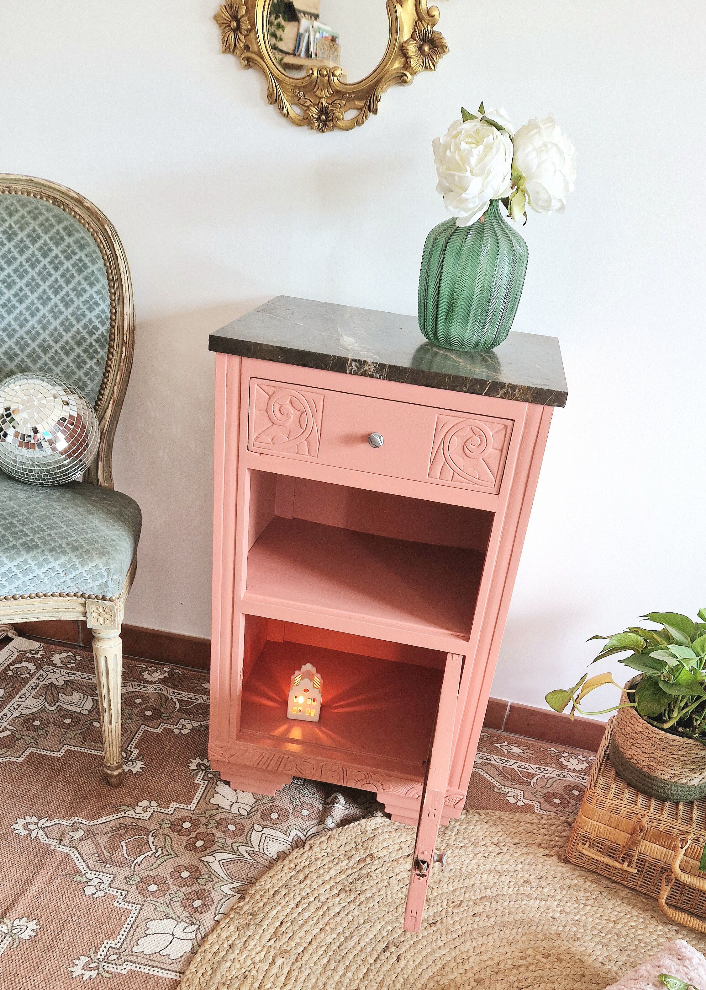 Art Deco bedside table