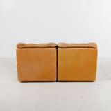 Pair of modular armchairs model DS11 by De Sede 1970