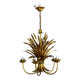 Wheat ear golden chandelier 5 branches.