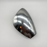 Sculptural vase in polished aluminium – 1980s