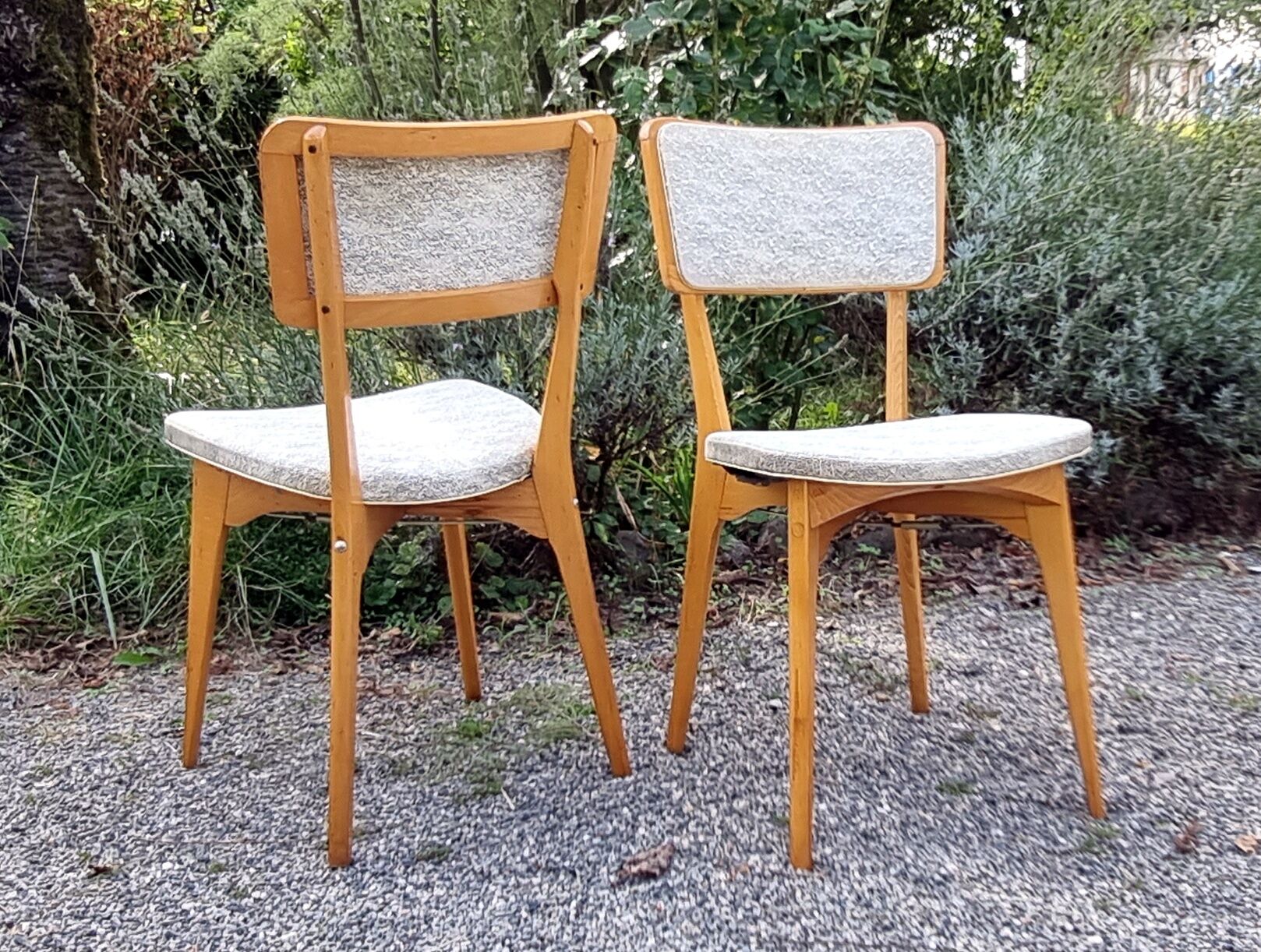 Pair of bistro chairs Luterma Monobloc 50s/60s