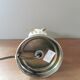 Vintage lamp base in wood and gold metal