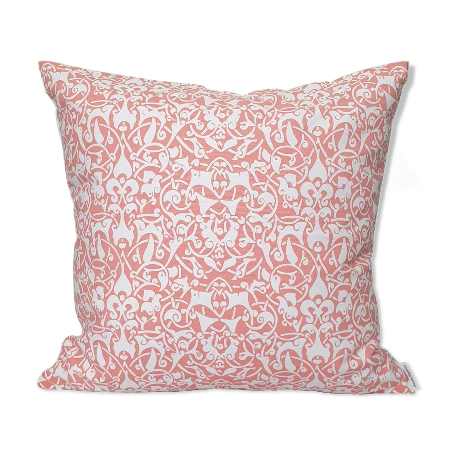 Housse de coussin Etnik blanc, rose vif - 50 x 50
