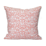 Housse de coussin Etnik blanc, rose vif - 50 x 50