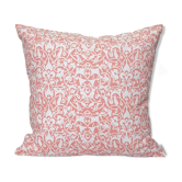 Housse de coussin Etnik blanc, rose vif - 50 x 50