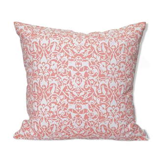 Etnik cushion cover white / bright pink - 50 x 50