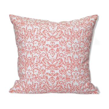 Etnik cushion cover white, hot pink - 50 x 50