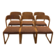 Lot of 6 baumann sled chairs