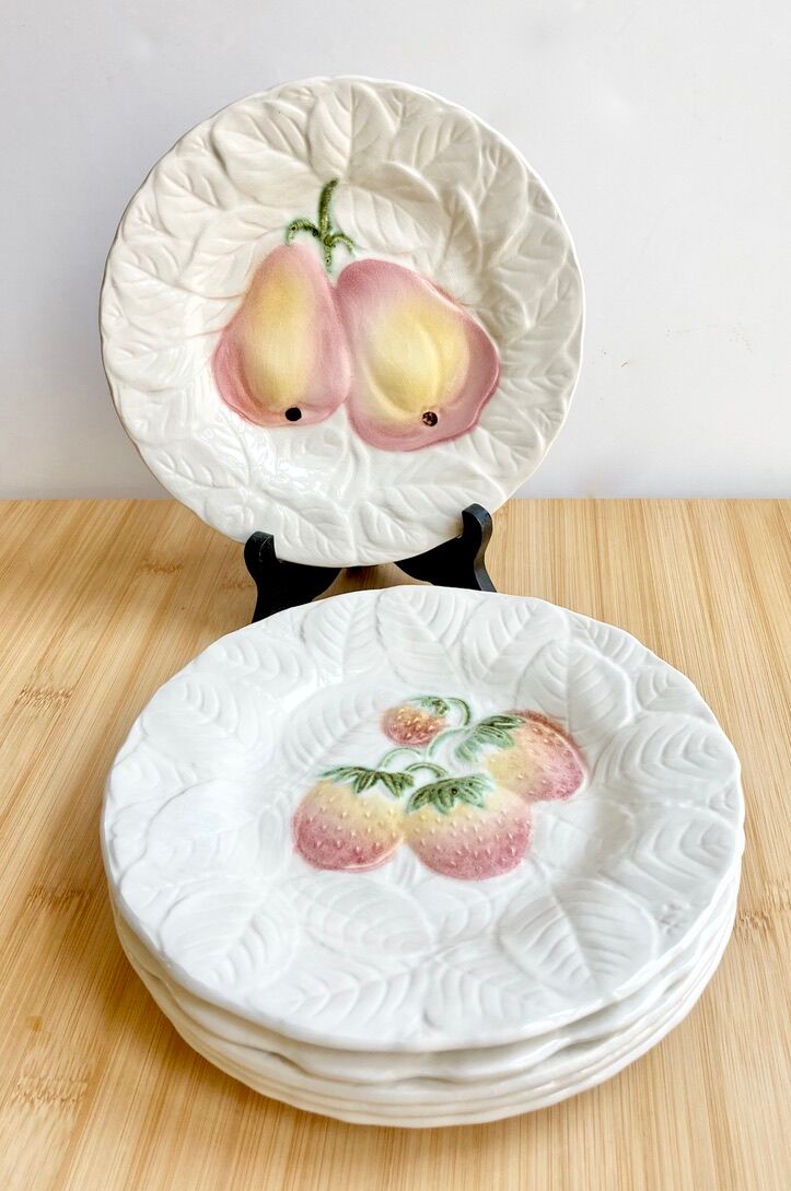 Barbotine Sarreguemines plates