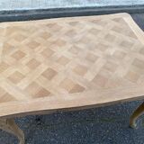 Louis XV extendable dining table, renovated, oak, 120-200cm, 19th century.