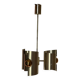Lustre/suspension space age vintage 1970 alu brosse doree