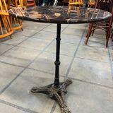 Black marble table