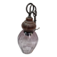 Suspension vintage verre mauve