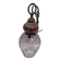 Suspension vintage verre mauve