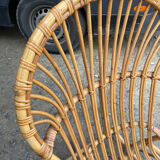 Rocking chair in adult rattan