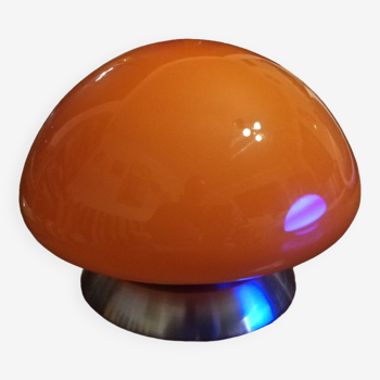 Lampe champignon tactile orange