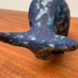 Ancient German sculpture Taurus in pottery by Otto Keramik.