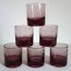 6 bubble-blown glasses Verrerie du Marais Riom