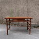 Bamboo and wooden desk with right side shelf on slide by Mc Guire 120x60