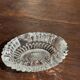 Classic glass ashtray with rose design and cigarette holder D13