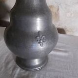 Large pewter pitcher