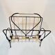 Vintage scoubidou vinyl magazine rack metal 50s 60s multicolor 1960